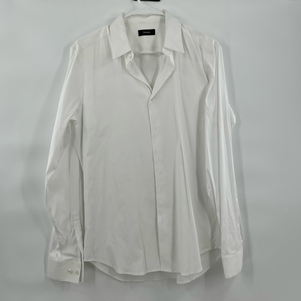 Theory S white shirt long sleeve